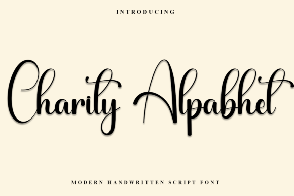 Charity Alpabhet: A Script Font for Warm and Approachable Web Design