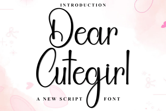 Dear Cutegirl: A Festive Script Font for Digital Branding