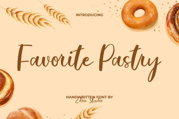 Favorite Pastry Font: A Delight for Editorial Design