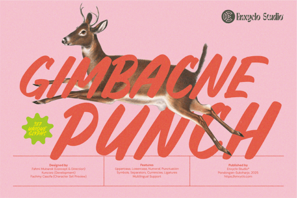 Gimbacne Punch: A Bold Script Font for Editorial Design