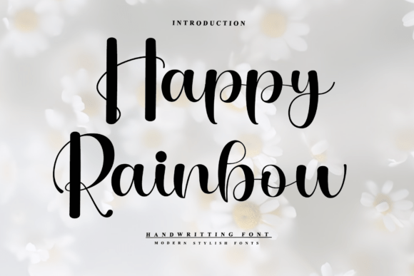 Happy Rainbow: A Script Font for Editorial Design