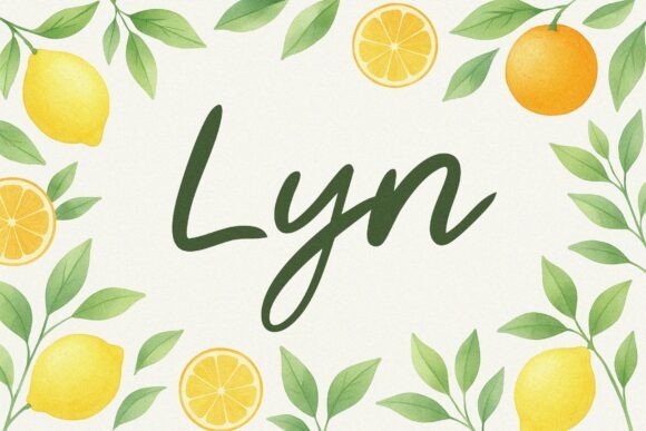 Lyn Playful Script Font for Crafters and Product Creators