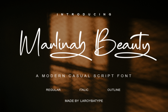 Marlinah Beauty: A Script Font for Modern Campaigns
