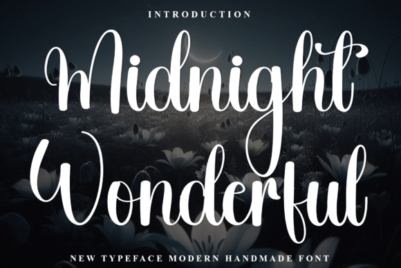 Midnight Wonderful: A Festive Font for Digital Design