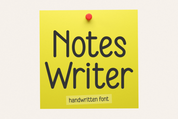 Notes Writer: A Handwritten Font for Warm Branding