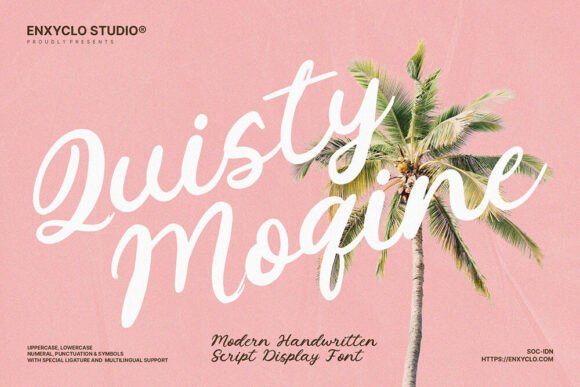 Quisty Moqine: A Timeless Script Font for Digital Design