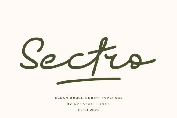 Sectro: A Script Font That Elevates Digital Branding