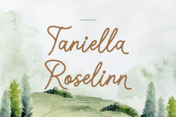Taniella Roselinn: A Script Font for Modern Web Design