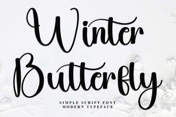 Winter Butterfly: A Delicate Script for Editorial Elegance